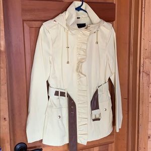 Guess Yellow Flirty Trench Jacket